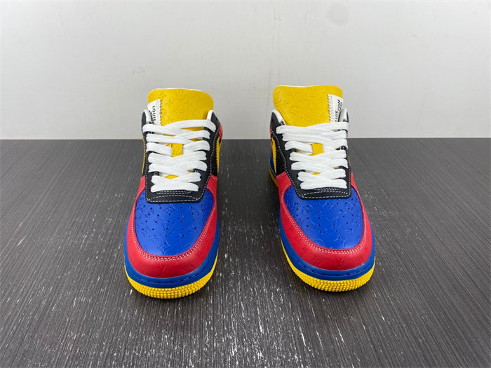 Nike Air Force 1 Luis Vitton Red and Yellow