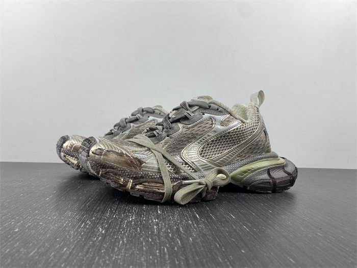 Balenciaga 3XL Trainer Worn Out Dark Grey 734734 W3xl7 9191